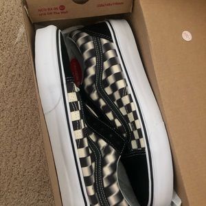 Black/white checkered vans